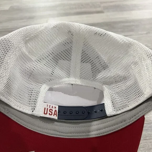 NWT FANATICS TEAM USA SNAPBACK CAP TRUCKER FLAG OLYMPICS TRUCKER MESH - Picture 3 of 6
